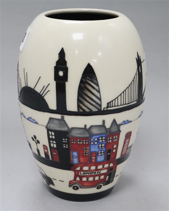A modern Moorcroft London vase